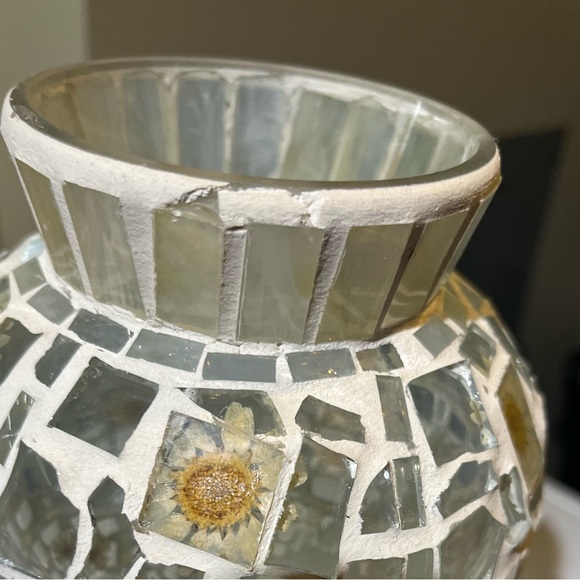 Nice vintage flower mosaic vase - Picture 4 of 9